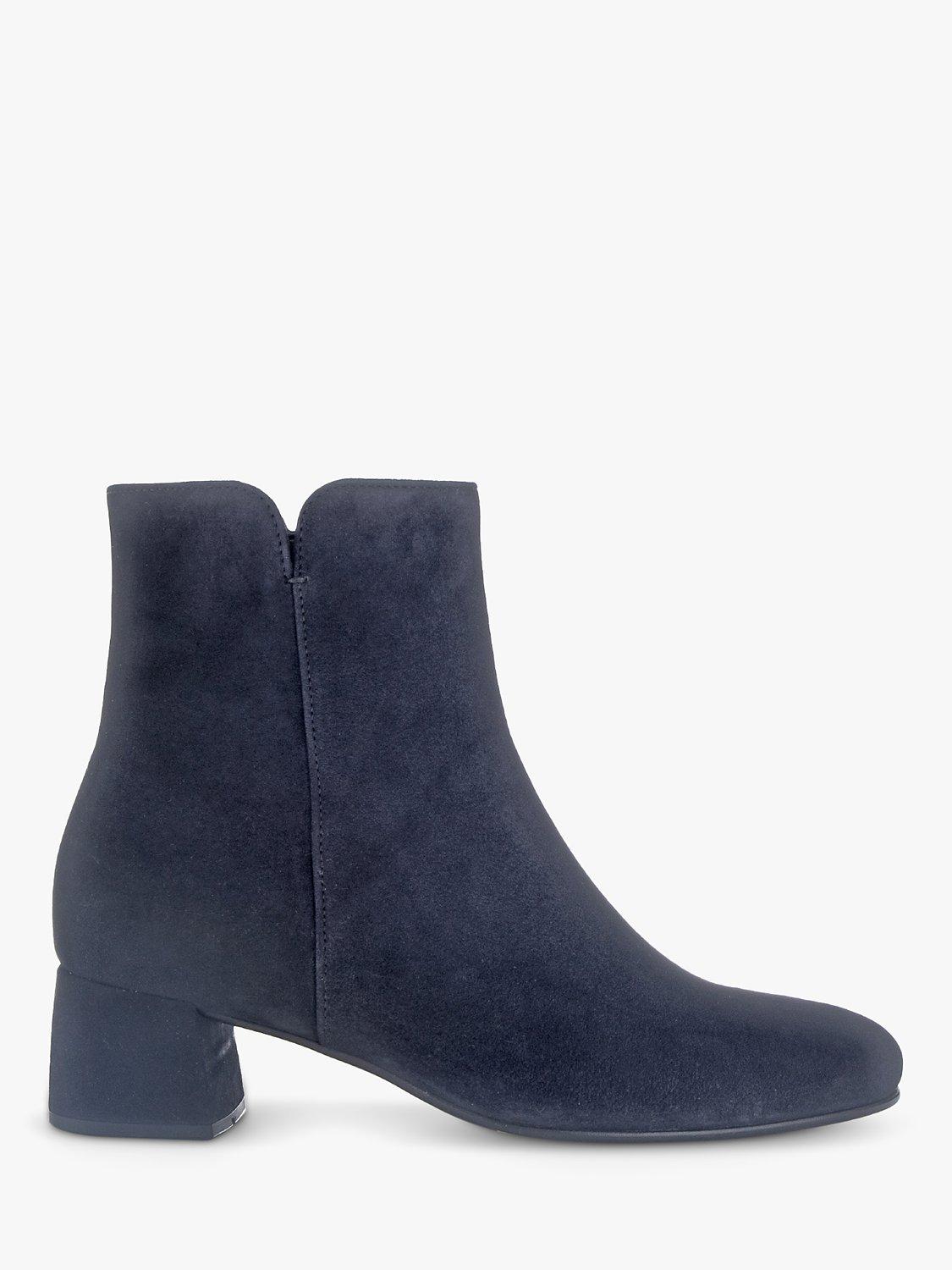 Gabor Abbey Suede Ankle Boots Atlantic