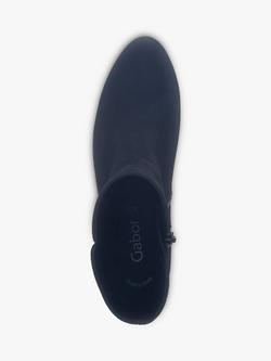 Gabor Abbey Suede Ankle Boots, Atlantic - view 2, Atlantic