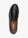 Gabor Elder Wide Fit Leather Loafers, Black