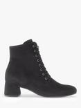 Gabor Aspen Suede Lace-Up Boots, Black