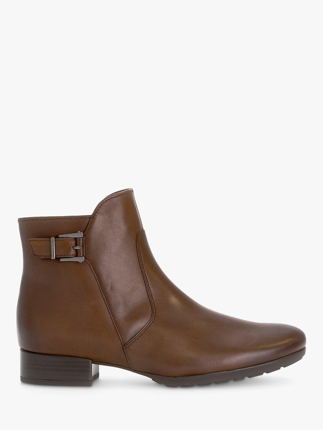 Gabor Bolan Wide Fit Leather Ankle Boots Sattel