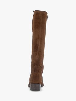 Gabor Garden Suede Long Western Boots, Whiskey - view 2, Whiskey