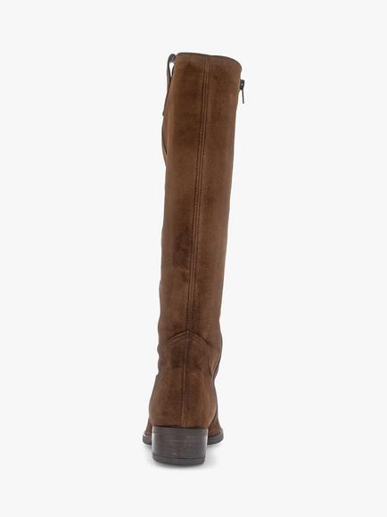 Gabor Garden Suede Long Western Boots, Whiskey - view 2, Whiskey