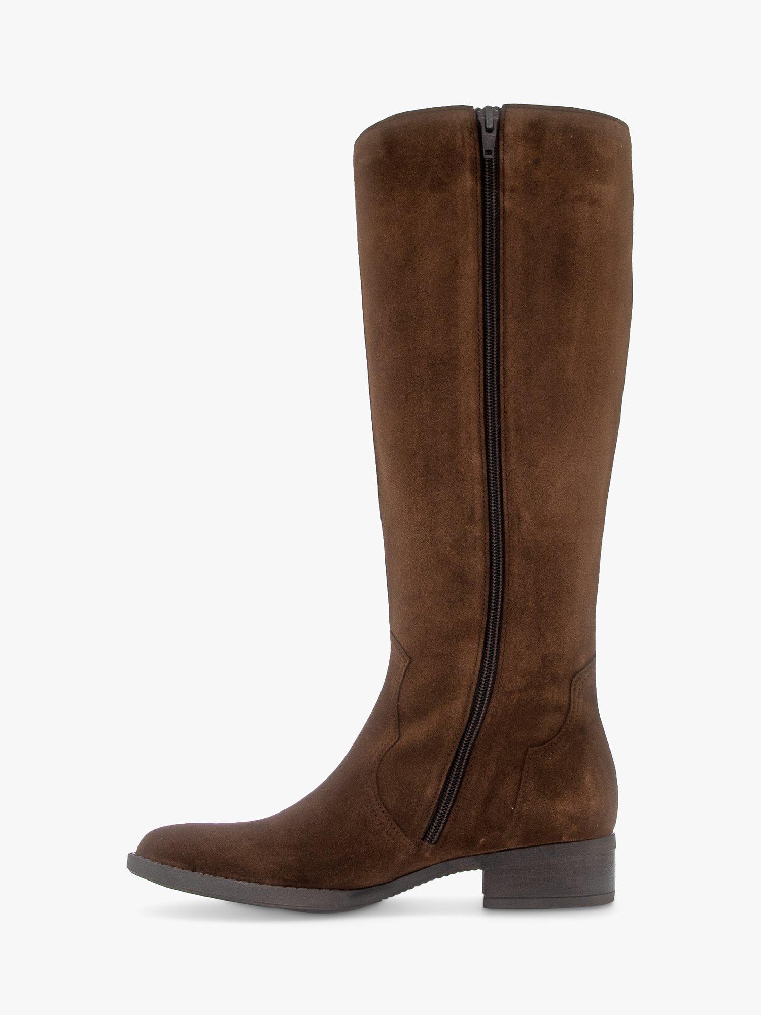 Product image 3 of 3, which shows Gabor Garden Suede Long Western Boots, Whiskey, 3