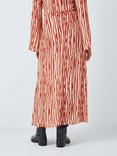 SUMMERY Copenhagen Arlo Stripe Skirt, Rust/Multi