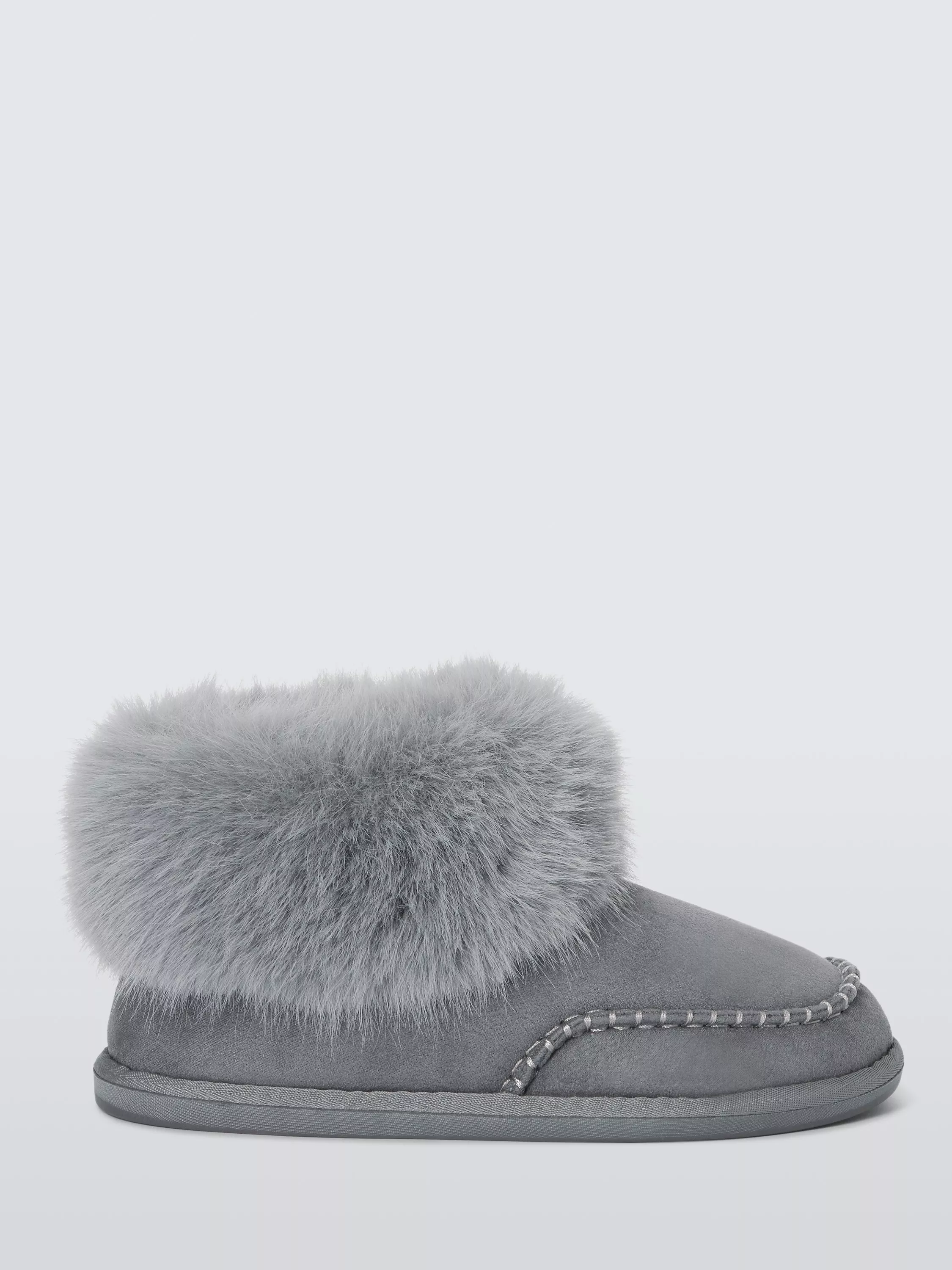 Black fluffy slipper boots best sale