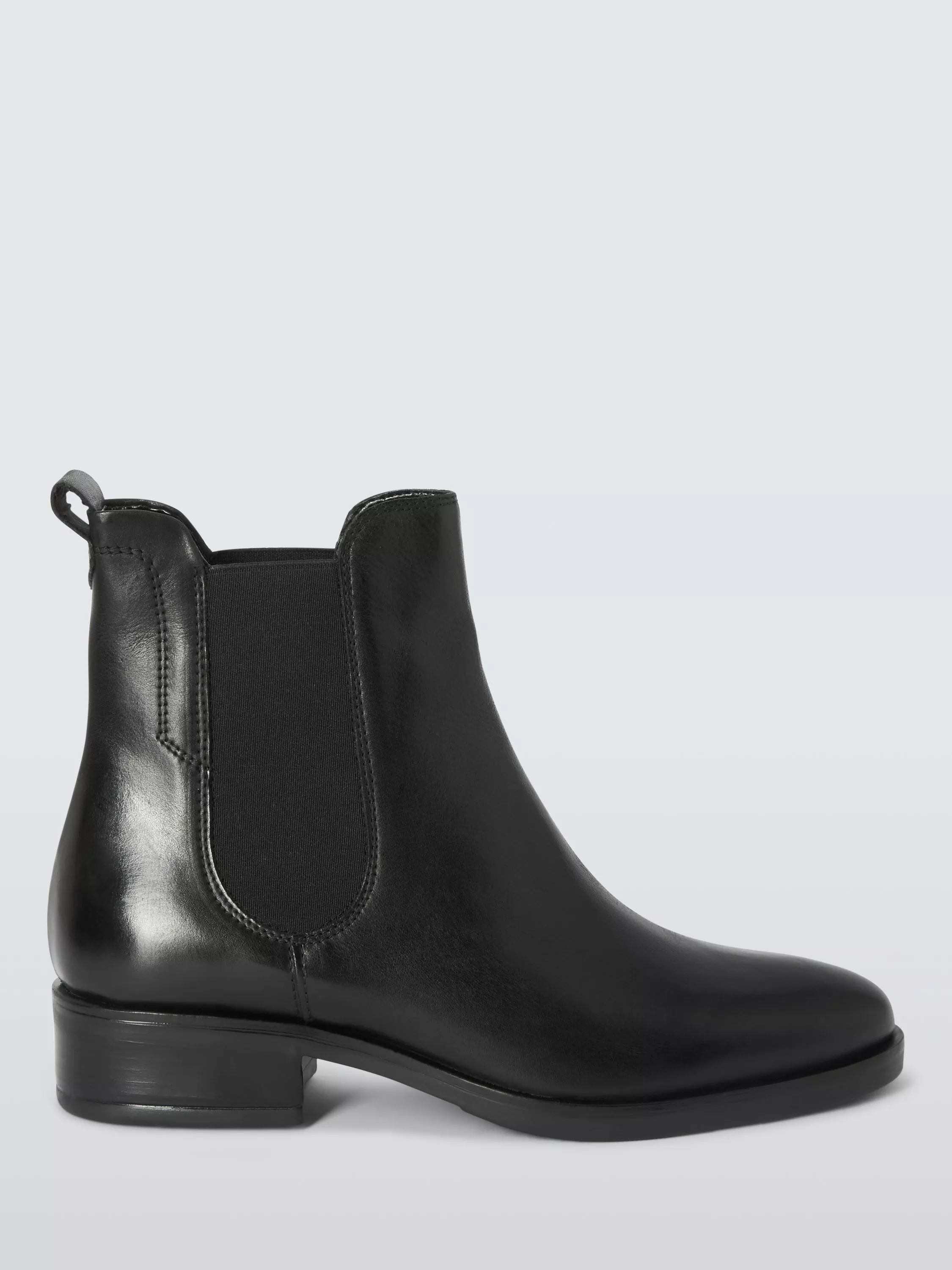 John Lewis Pebbles Leather Everyday Comfort Chelsea Boots Black