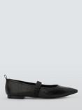 John Lewis ANYDAY Hennriette Point Toe Mary Jane Sachetto Ballerina Pumps, Black