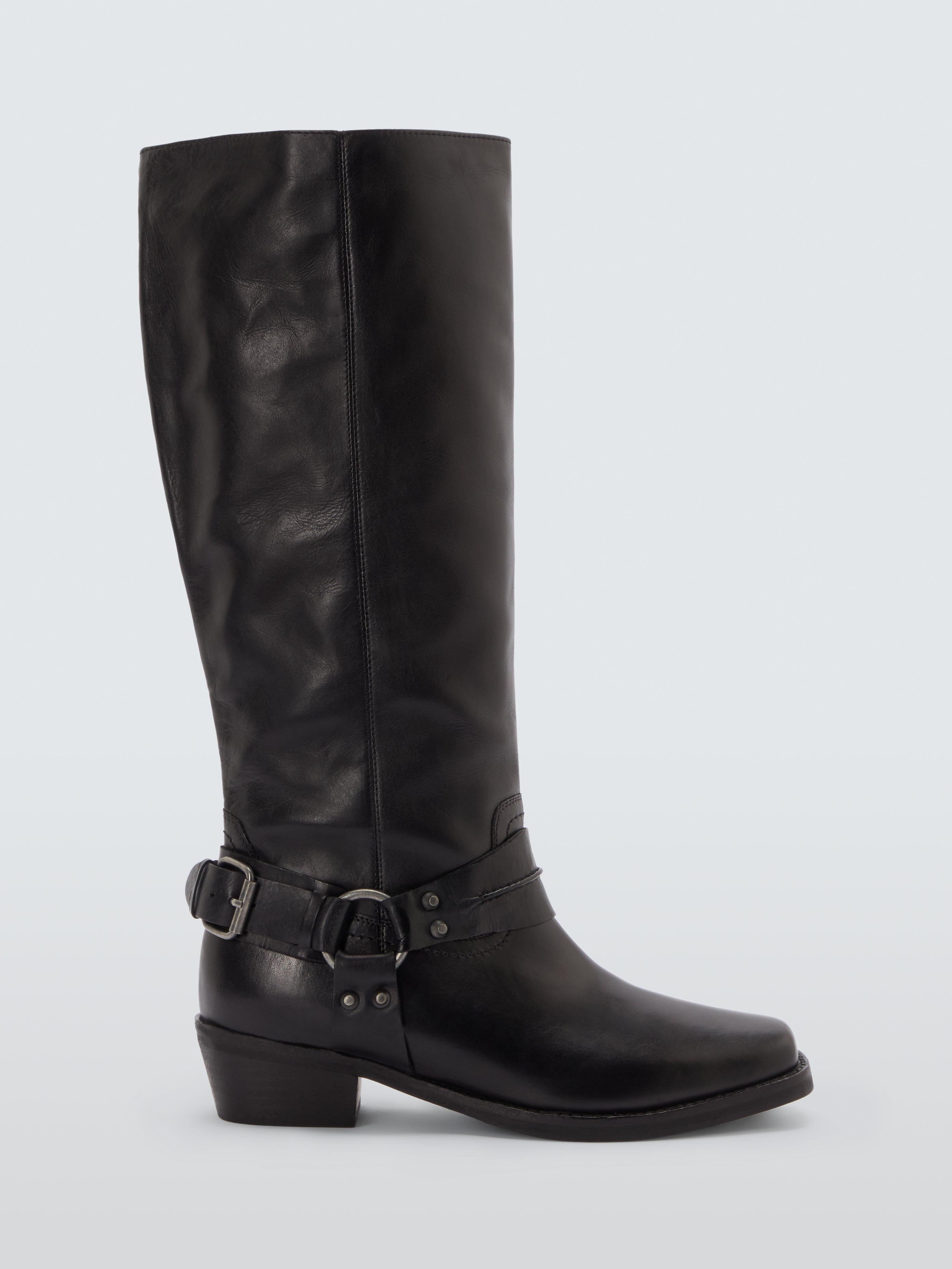 Calf biker boots best sale