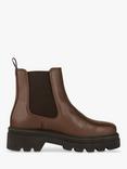 SHOE THE BEAR Sanna Leather Chunky Chelsea Boots, Brown