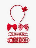 Small Stuff Kids' Back To School Hair Accessories Set, Bright Red