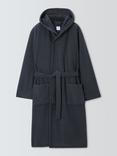 John Lewis Fleece Lined Waffle Robe, Mid Grey