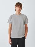 Kin Micro Stripe Cotton T-Shirt, Navy/White, Asphalt/Ecru