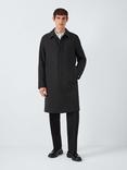 John Lewis Wool Blend Car Coat, Grey Textured Check