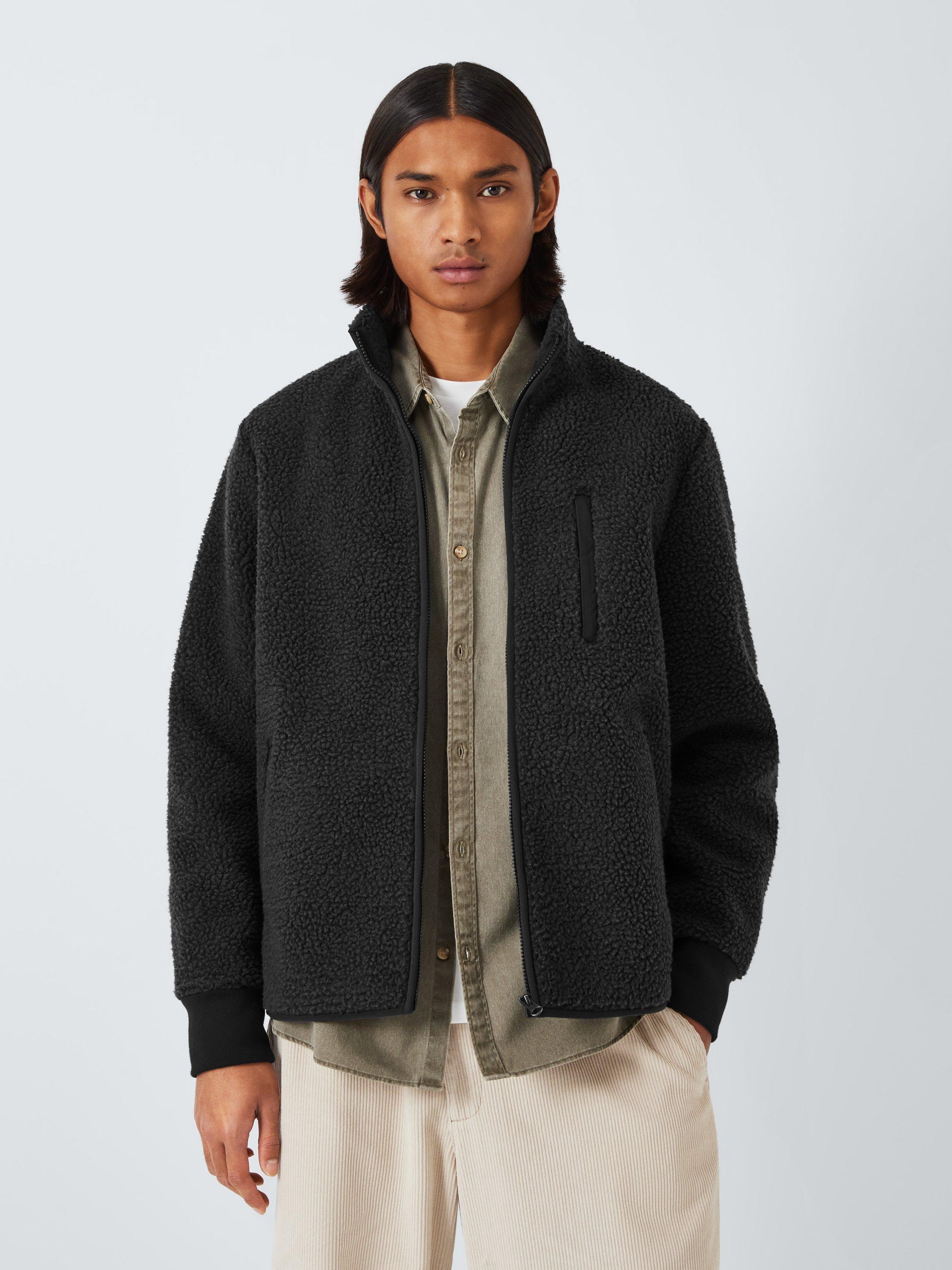 John Lewis ANYDAY Borg Jacket, Ebony
