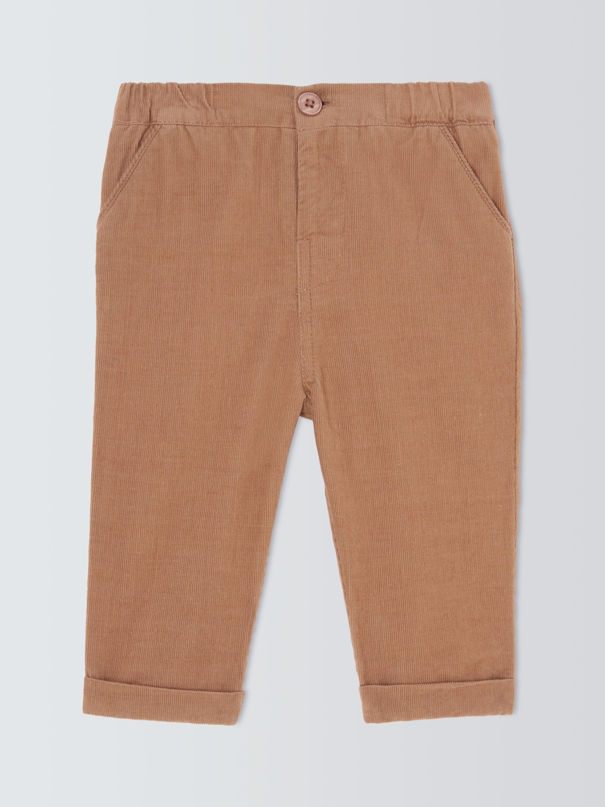 Product image 1 of 3, which shows John Lewis Heirloom Collection Baby Corduroy Trousers, Brown, 3-6 months