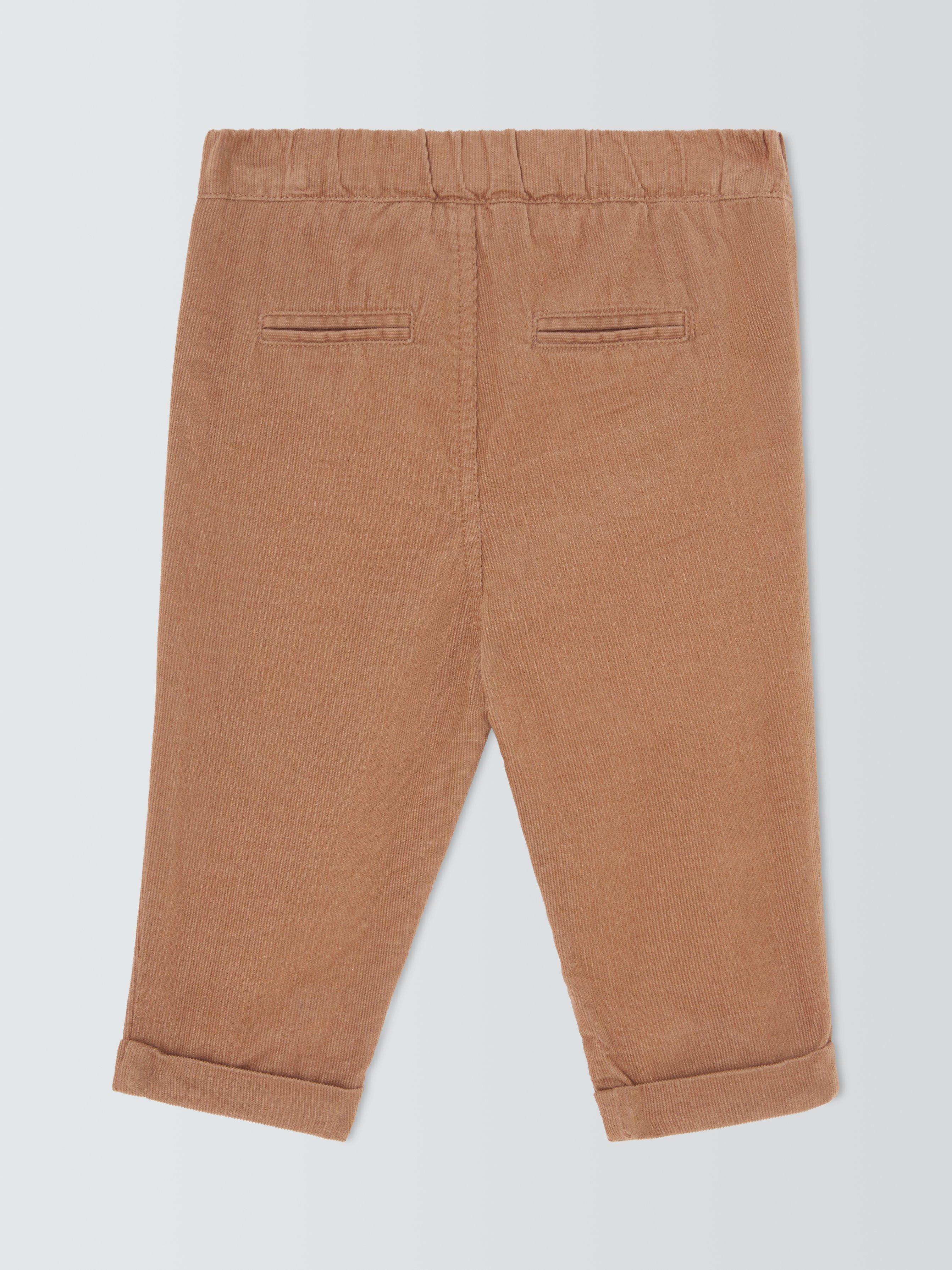 Product image 2 of 3, which shows John Lewis Heirloom Collection Baby Corduroy Trousers, Brown, 3-6 months