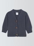 John Lewis Baby Cotton Blend Cardigan, Navy