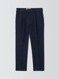 John Lewis Heirloom Collection Kids' Textured Tailored Trousers, Navy