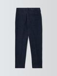 John Lewis Heirloom Collection Kids' Textured Tailored Trousers, Navy