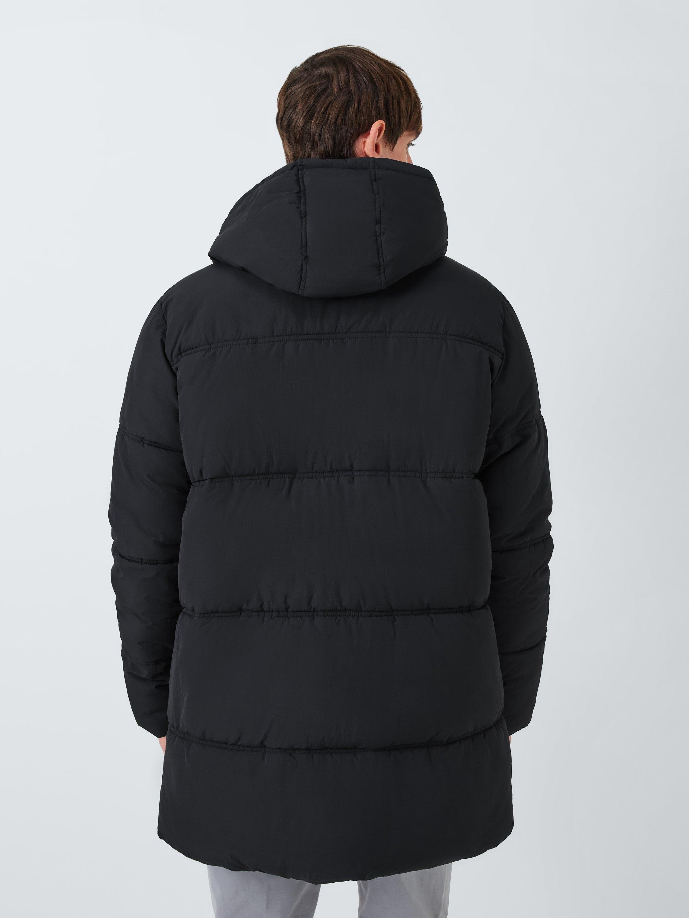 Product image 2 of 6, which shows Kin Water Repellent Hooded Puffer Jacket, Black, L