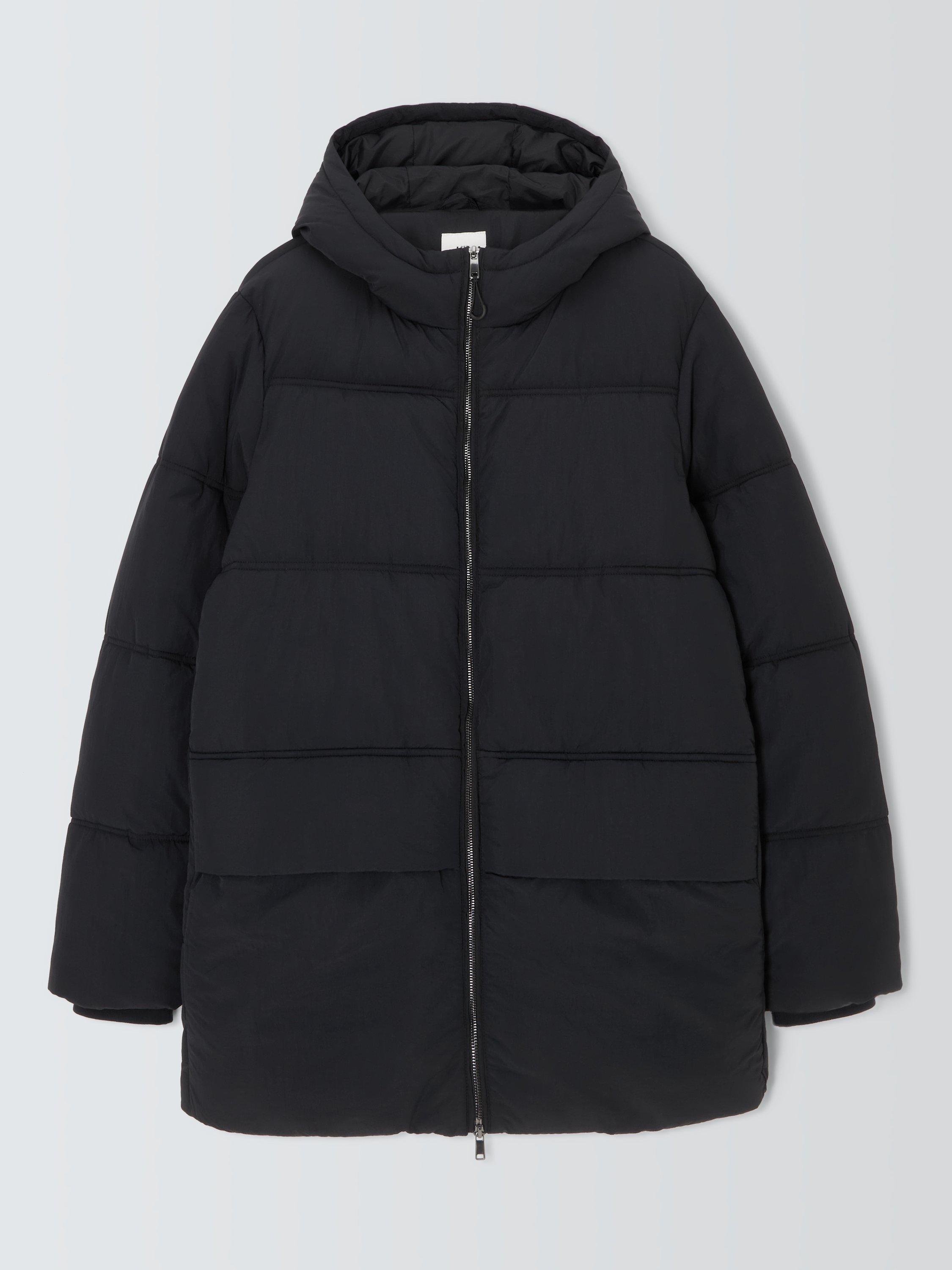 Product image 4 of 6, which shows Kin Water Repellent Hooded Puffer Jacket, Black, L