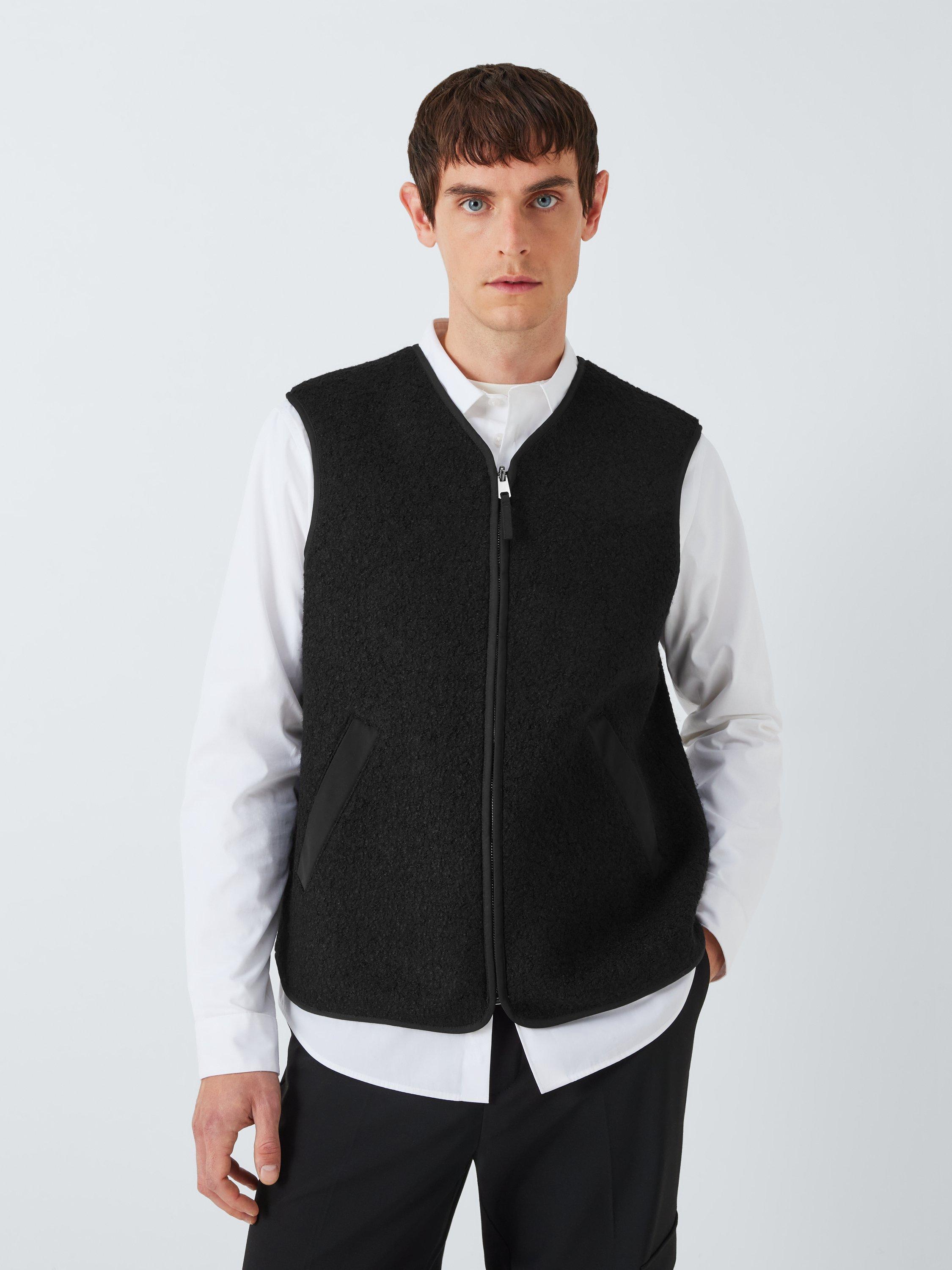 Kin Reversible Wool Blend Shearling Gilet