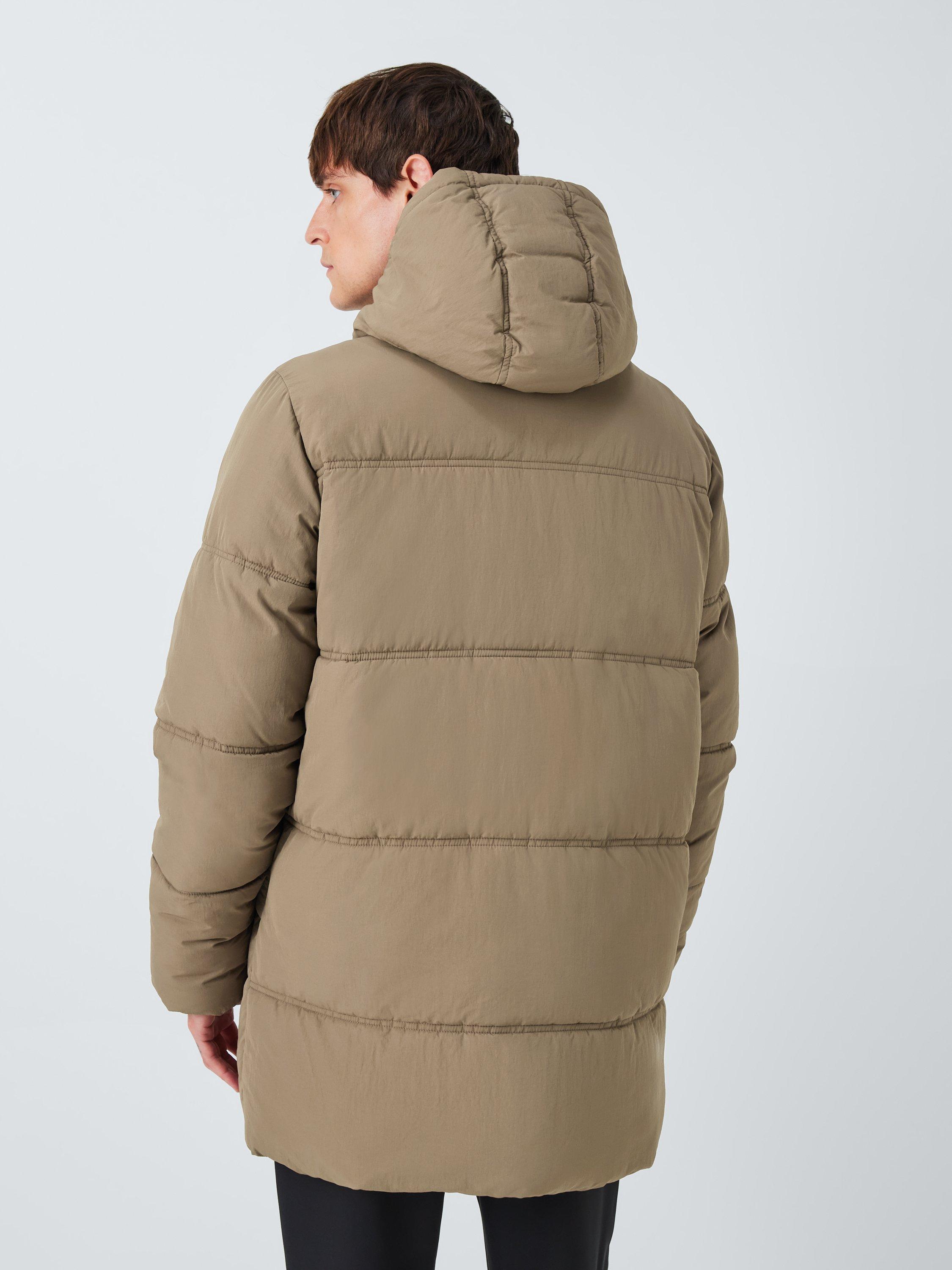 Product image 2 of 6, which shows Kin Hooded Puffer Jacket, Shiitake, S