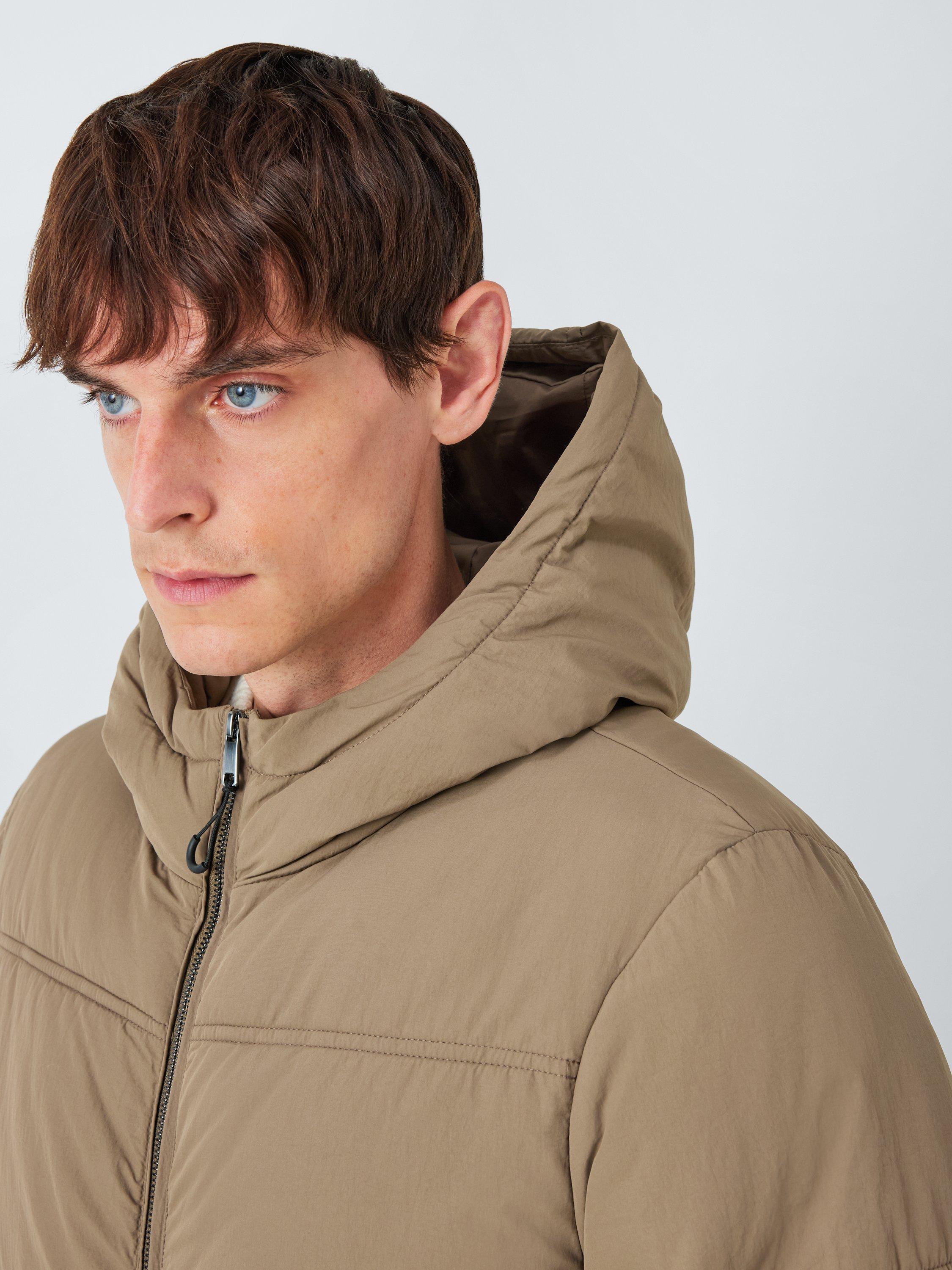 Product image 5 of 6, which shows Kin Hooded Puffer Jacket, Shiitake, S