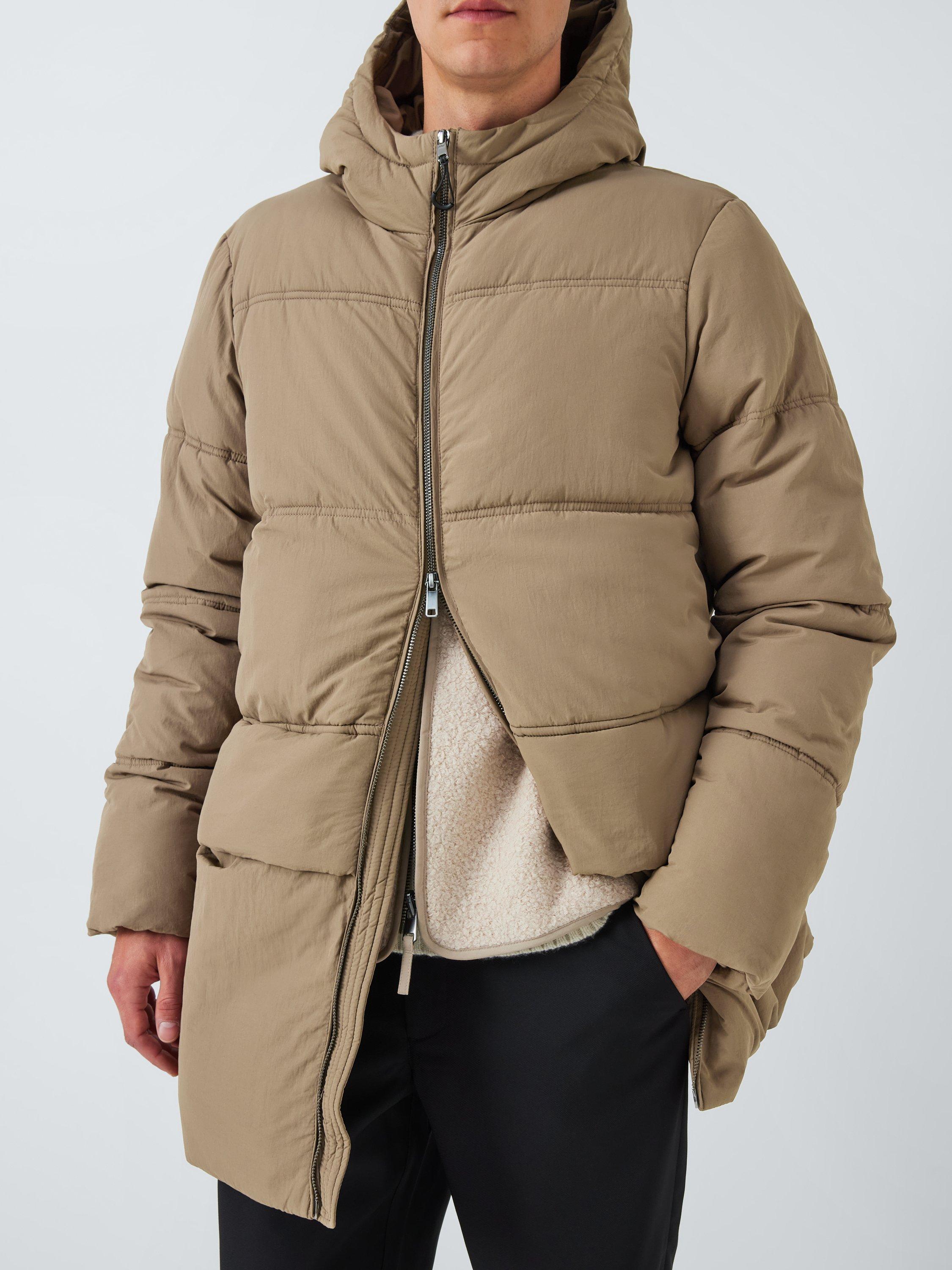 Product image 6 of 6, which shows Kin Hooded Puffer Jacket, Shiitake, S