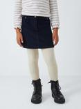 John Lewis Kids' Corduroy Mini Skirt, Navy Blue