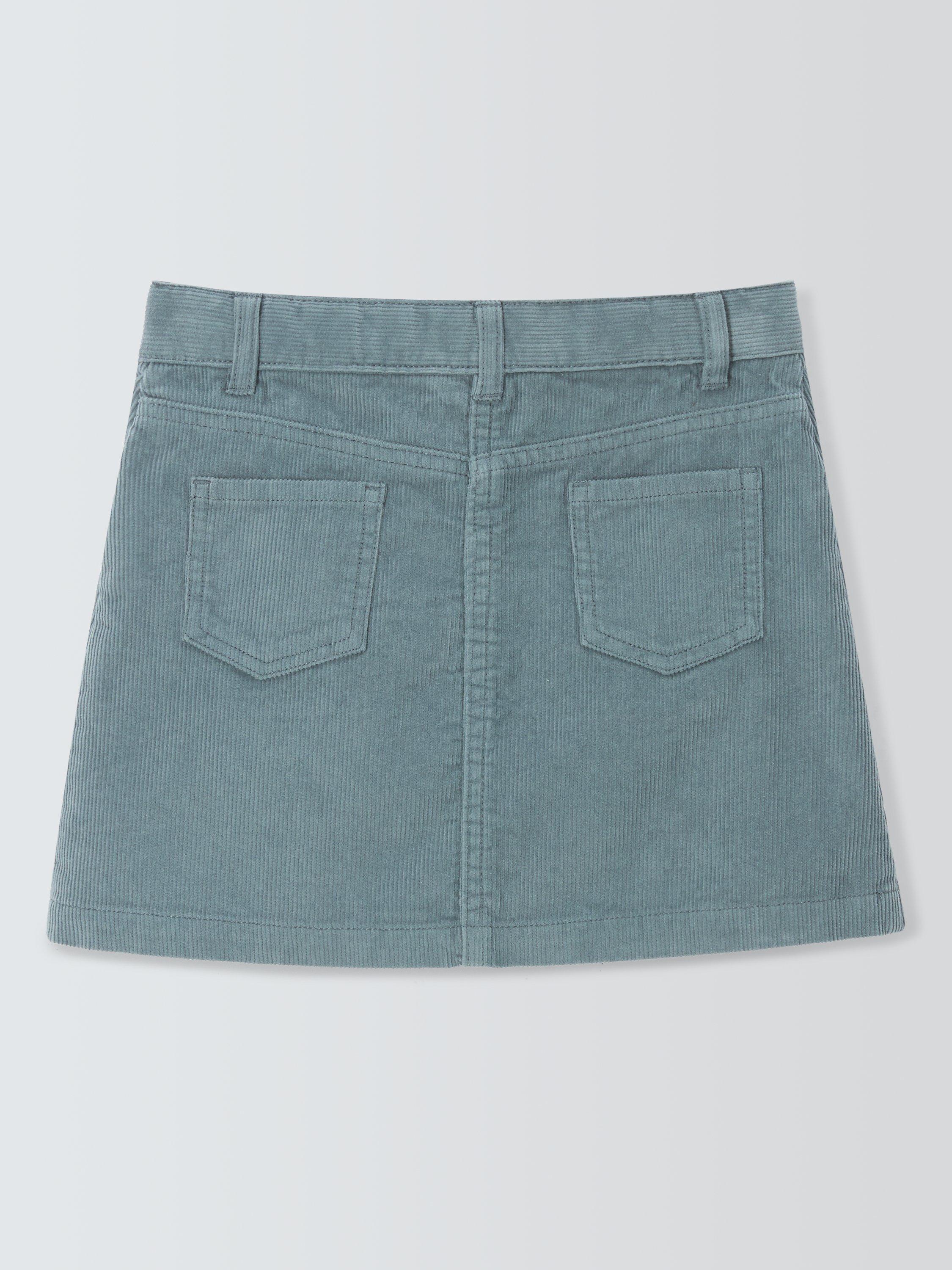 Product image 5 of 6, which shows John Lewis Kids' Corduroy Mini Skirt, Teal, 4 years