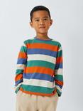 John Lewis Kids' Colour Block Stripe Top, Multi