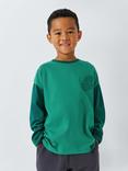 John Lewis ANYDAY Kids' Mountain Raglan Sleeve Top, Green