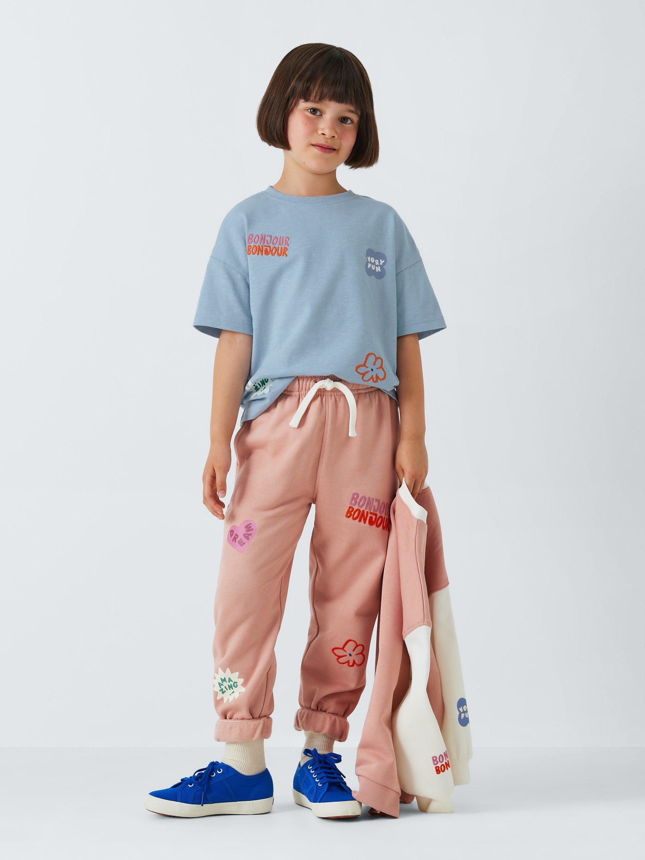 Product image 2 of 7, which shows John Lewis ANYDAY Kids' Badge T-Shirt, Light Blue, 5 years