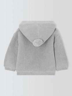 John Lewis Baby Knitted Hooded Cardigan - view 2, 