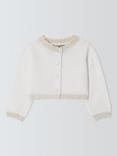 John Lewis Heirloom Collection Baby Cotton Cardigan, Ivory