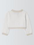 John Lewis Heirloom Collection Baby Cotton Cardigan, Ivory