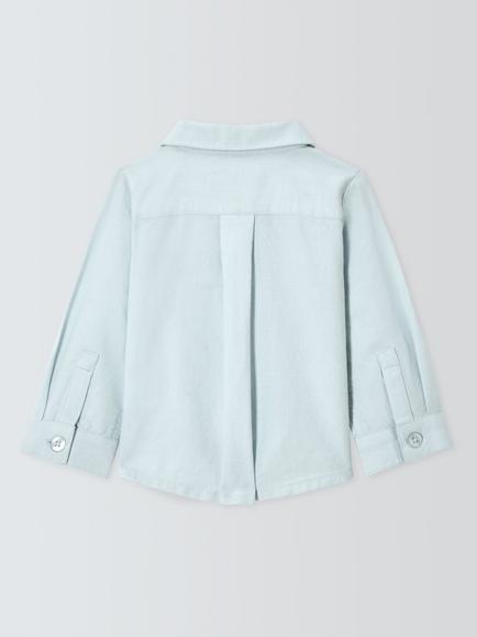 John Lewis Heirloom Collection Baby Oxford Shirt, Blue - view 2, Blue