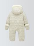 John Lewis Baby Could Quilted Snowsuit, Grey