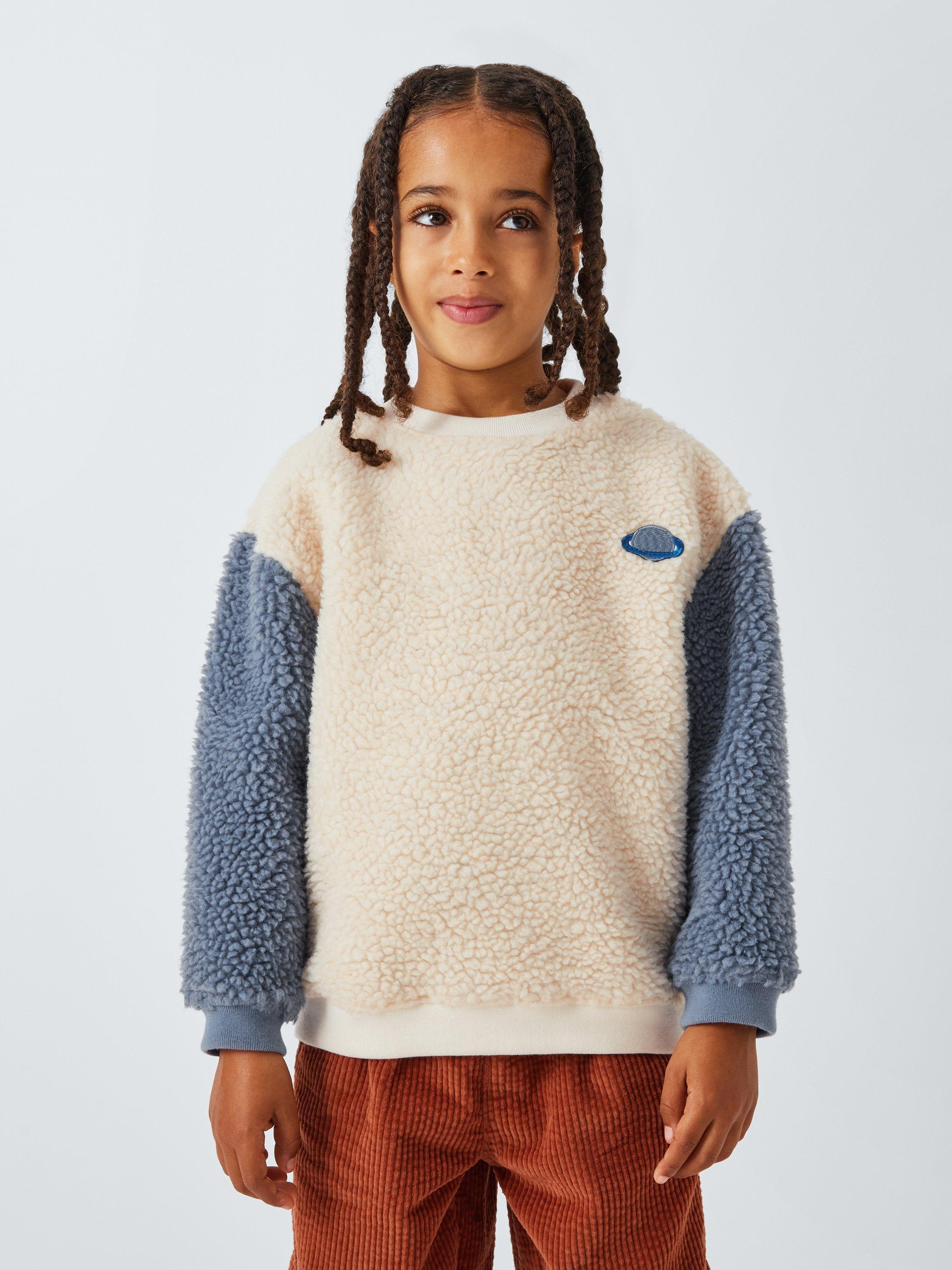 John Lewis ANYDAY Kids' Planet Borg Jumper, Natural