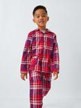 John Lewis Kids' Family Christmas Check Pyjamas, Red