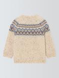 John Lewis Baby Fair Isle Wool Blend Jumper, Natural