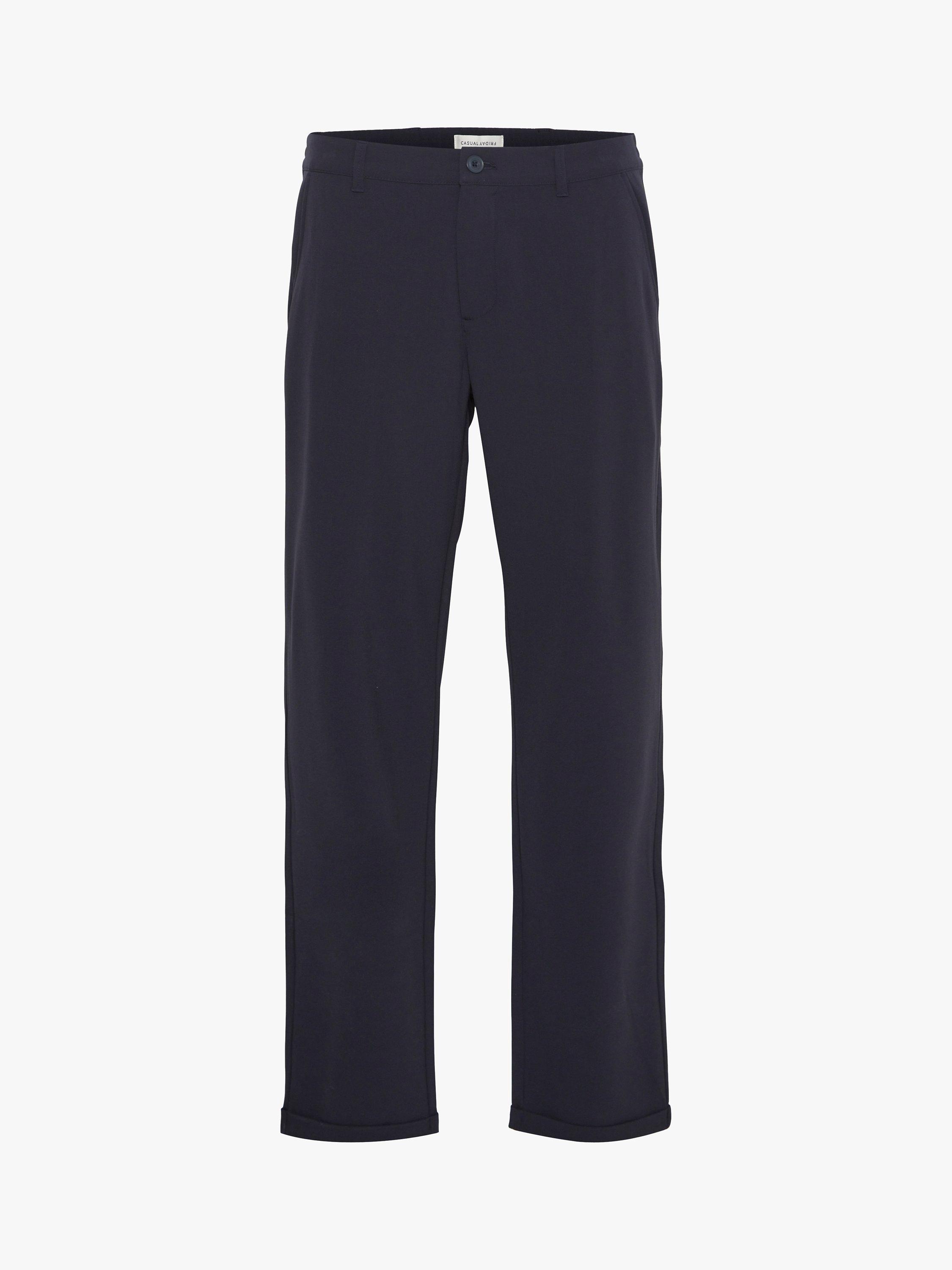 Product image 4 of 6, which shows Casual Friday Pandrup Regular Fit Stretch Trousers, Dark Navy, 32R
