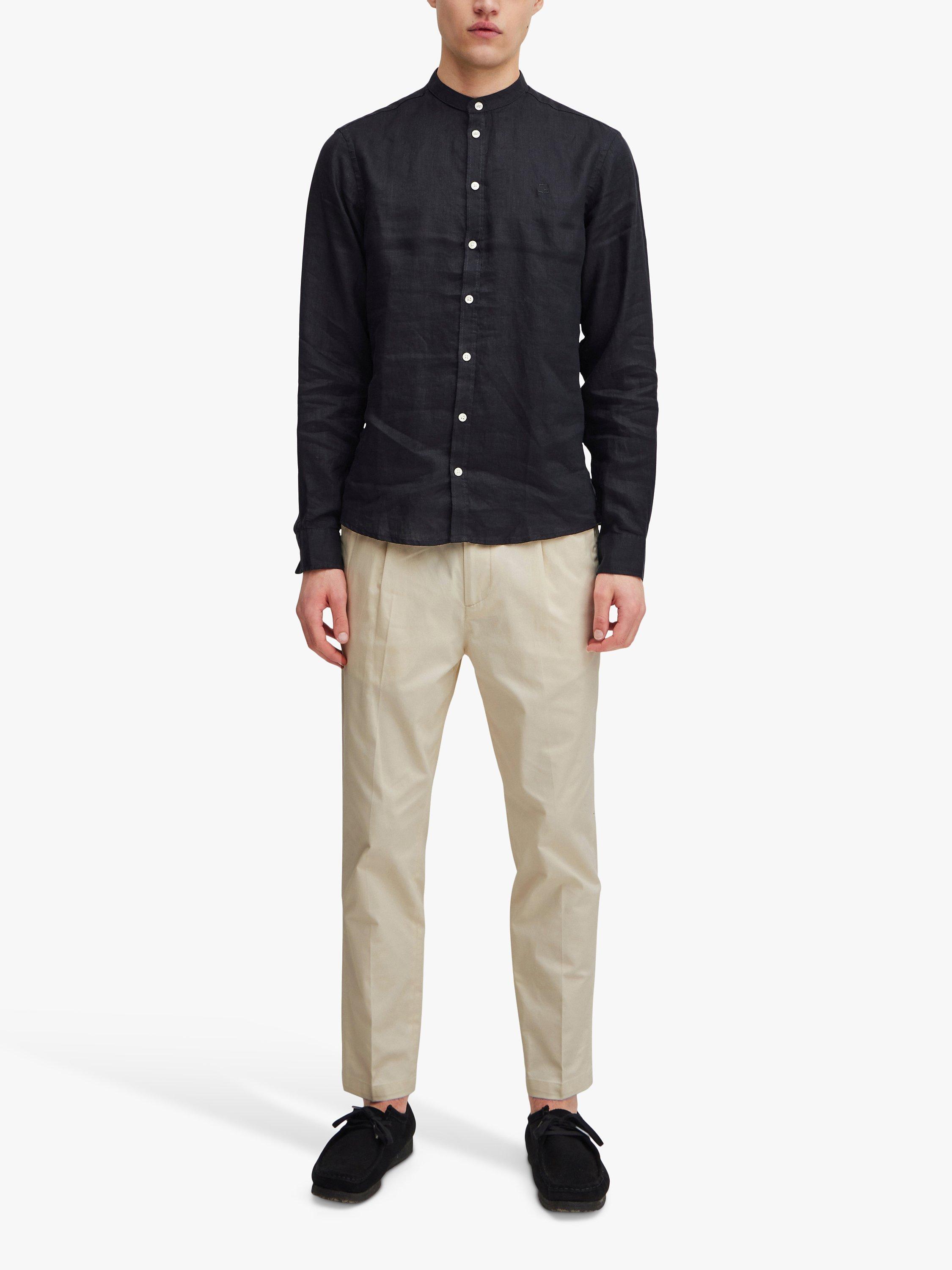 Product image 3 of 6, which shows Casual Friday Marc Relaxed Pleated Stretch Trousers, White Asparagus, 30R