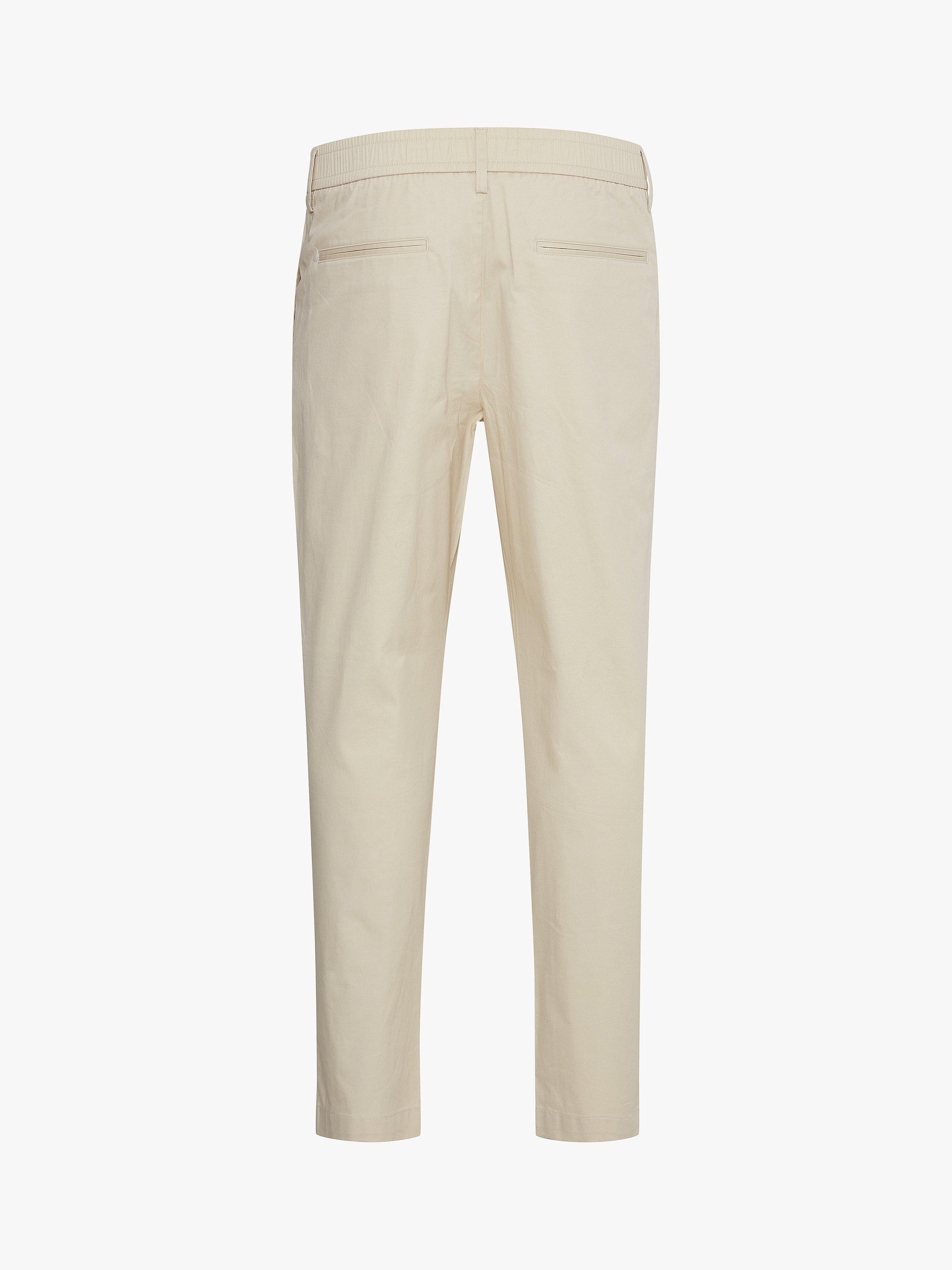 Product image 5 of 6, which shows Casual Friday Marc Relaxed Pleated Stretch Trousers, White Asparagus, 30R