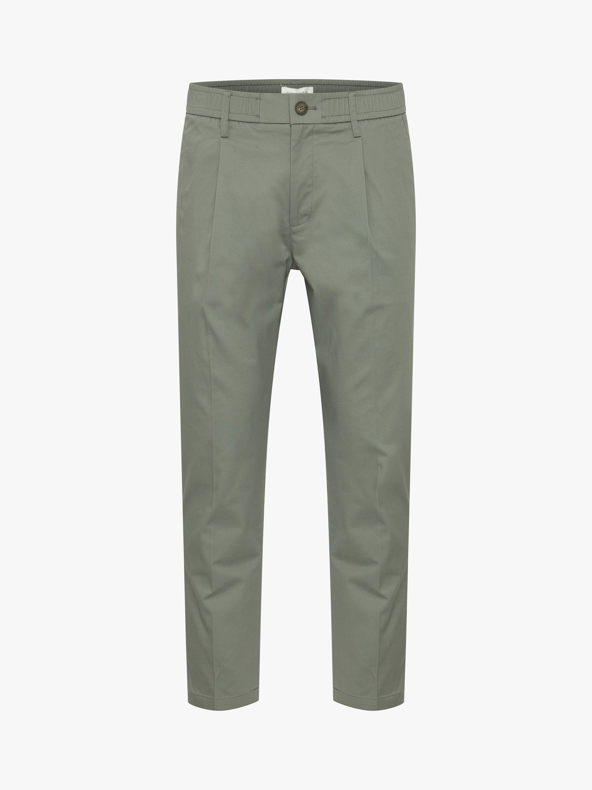 Product image 4 of 6, which shows Casual Friday Marc Relaxed Pleated Stretch Trousers, Agave Green, 28R