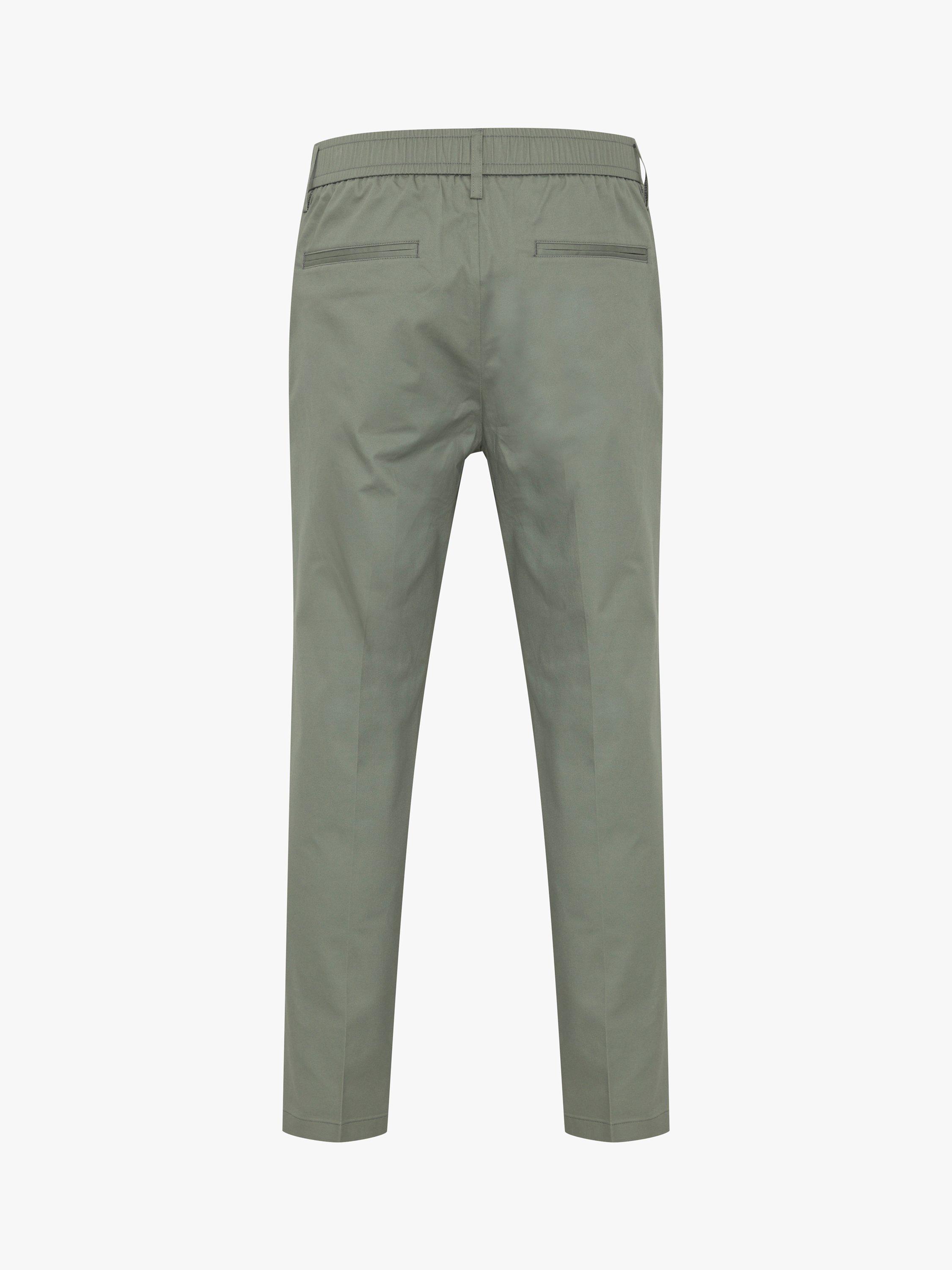 Product image 5 of 6, which shows Casual Friday Marc Relaxed Pleated Stretch Trousers, Agave Green, 28R