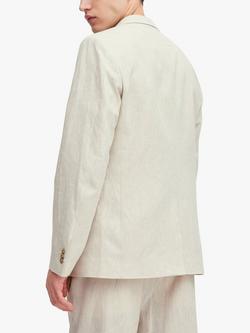 Casual Friday Bille Linen Mix Single Breasted Blazer - view 2, Chateau Gray Melange