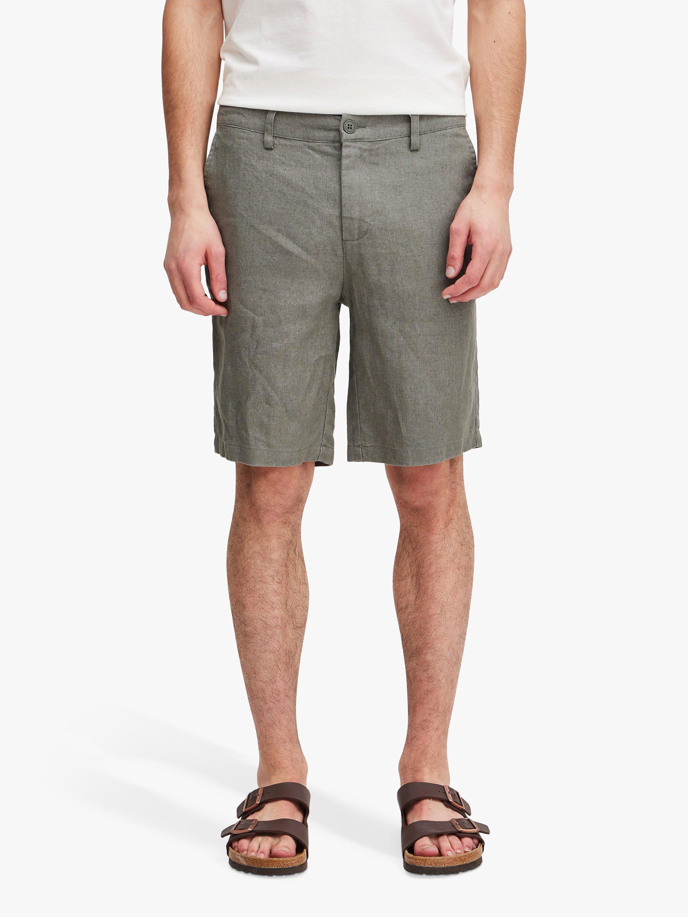 Product image 1 of 6, which shows Casual Friday Pandrup Linen Shorts, Agave Green, S